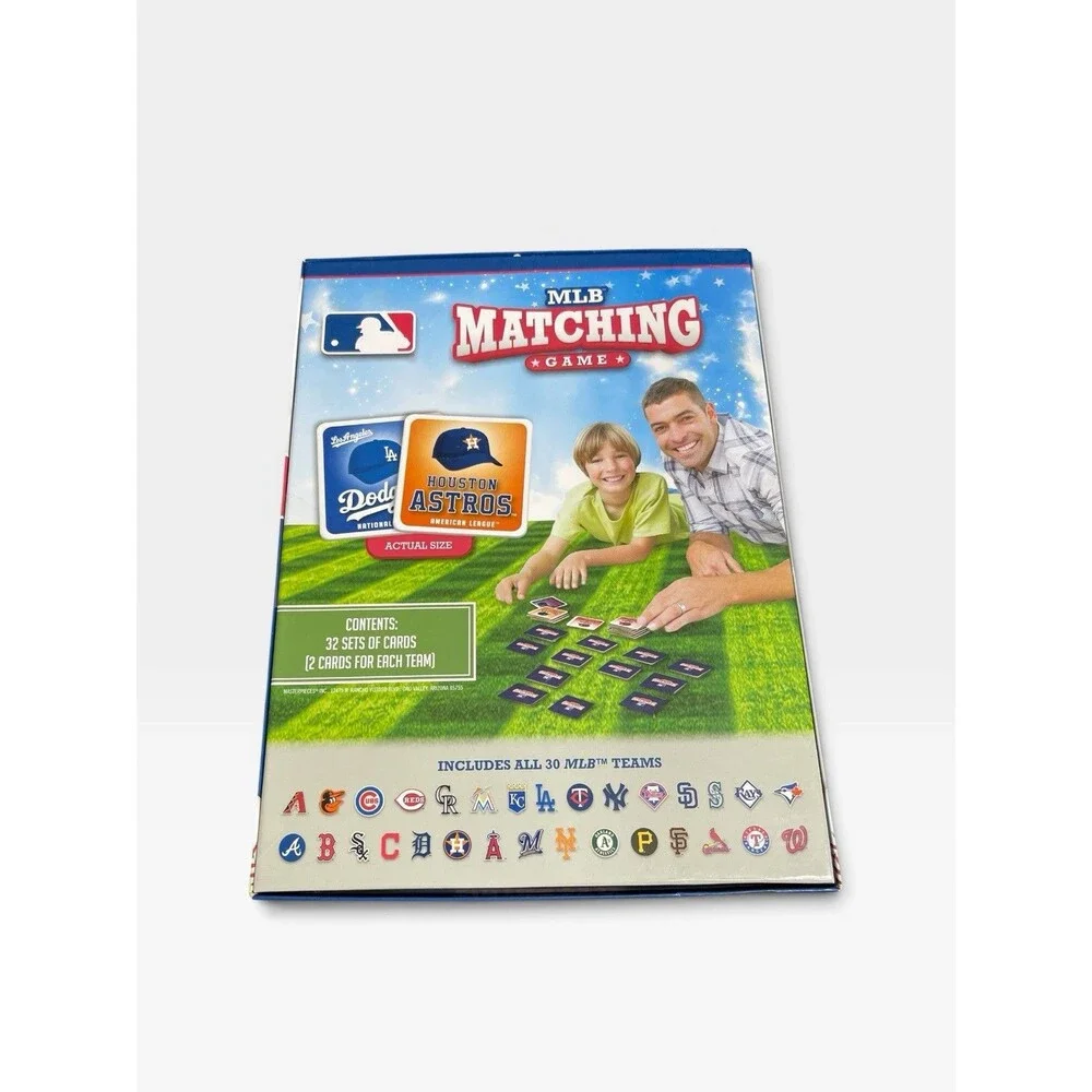 MLB Matching Game 30 Teams - National and American League Cards - NEW IN BOX